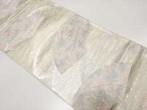 アンティーク　地紙に霞模様織り出し袋帯（着用可）